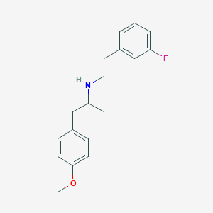 molecular formula C18H22FNO B4953760 N-[2-(3-fluorophenyl)ethyl]-1-(4-methoxyphenyl)-2-propanamine 
