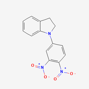 molecular formula C14H11N3O4 B4953809 1-(3,4-Dinitrophenyl)-2,3-dihydroindole 