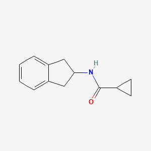 molecular formula C13H15NO B4953961 N-(2,3-dihydro-1H-inden-2-yl)cyclopropanecarboxamide 