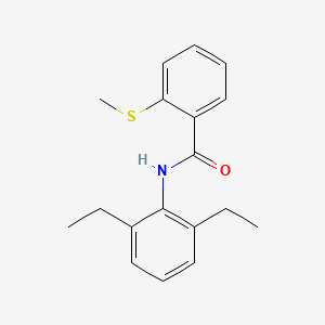 molecular formula C18H21NOS B4954181 N-(2,6-diethylphenyl)-2-(methylthio)benzamide 