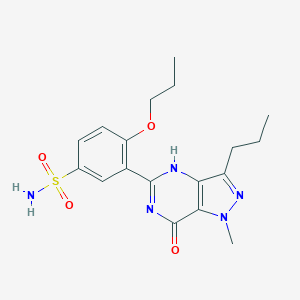 molecular formula C18H23N5O4S B049542 N-Des[2-(1-methyl-2-pyrrolidinyl)ethyl] Udenafil CAS No. 319491-68-4