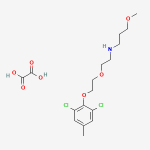 molecular formula C17H25Cl2NO7 B4954353 N-[2-[2-(2,6-dichloro-4-methylphenoxy)ethoxy]ethyl]-3-methoxypropan-1-amine;oxalic acid 