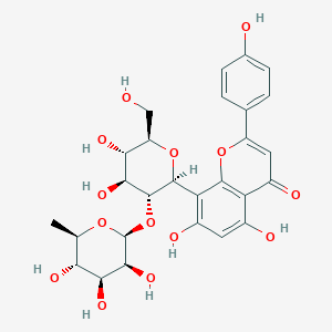molecular formula C₂₇H₃₀O₁₄ B049544 Vitexin 2''-O-rhamnoside CAS No. 64820-99-1