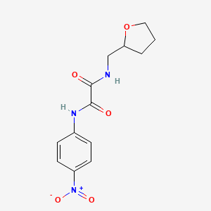 molecular formula C13H15N3O5 B4954491 N-(4-nitrophenyl)-N'-(tetrahydrofuran-2-ylmethyl)ethanediamide 