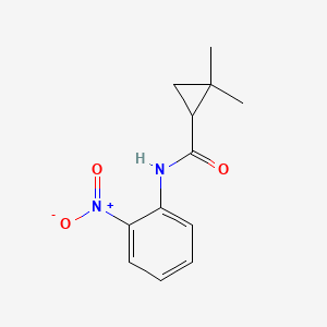 molecular formula C12H14N2O3 B4954816 2,2-dimethyl-N-(2-nitrophenyl)cyclopropane-1-carboxamide 