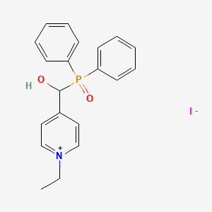 molecular formula C20H21INO2P B4954836 4-[(diphenylphosphoryl)(hydroxy)methyl]-1-ethylpyridinium iodide 