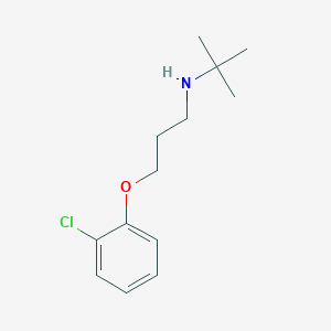 molecular formula C13H20ClNO B4954857 N-[3-(2-chlorophenoxy)propyl]-2-methylpropan-2-amine 