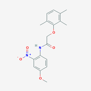 molecular formula C18H20N2O5 B4954891 N-(4-methoxy-2-nitrophenyl)-2-(2,3,6-trimethylphenoxy)acetamide 