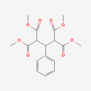 molecular formula C17H20O8 B4954959 Tetramethyl 2-phenylpropane-1,1,3,3-tetracarboxylate 