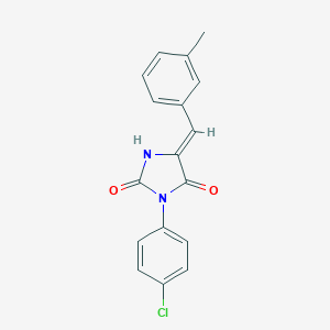 B049551 Hydantoin, 3-(p-chlorophenyl)-5-(m-methylbenzylidene)- CAS No. 111223-88-2