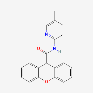 molecular formula C20H16N2O2 B4955382 N-(5-methylpyridin-2-yl)-9H-xanthene-9-carboxamide 