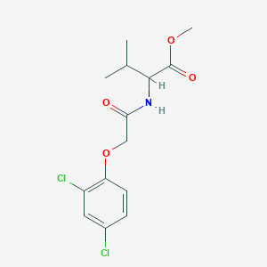 molecular formula C14H17Cl2NO4 B4955478 methyl N-[(2,4-dichlorophenoxy)acetyl]valinate 