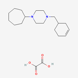 1-cycloheptyl-4-(3-cyclohexen-1-ylmethyl)piperazine oxalate