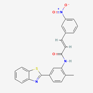 N-[5-(1,3-benzothiazol-2-yl)-2-methylphenyl]-3-(3-nitrophenyl)acrylamide