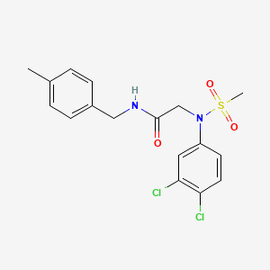N~2~-(3,4-dichlorophenyl)-N~1~-(4-methylbenzyl)-N~2~-(methylsulfonyl)glycinamide
