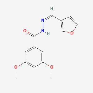molecular formula C14H14N2O4 B4955635 N'-(3-furylmethylene)-3,5-dimethoxybenzohydrazide 