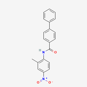 molecular formula C20H16N2O3 B4956290 N-(2-METHYL-4-NITROPHENYL)-1,1'-BIPHENYL-4-CARBOXAMIDE 