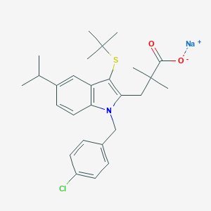 molecular formula C27H33ClNNaO2S B049564 MK886 sodium CAS No. 118427-55-7