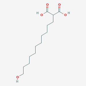 molecular formula C14H26O5 B4956638 (11-Hydroxyundecyl)propanedioic acid 