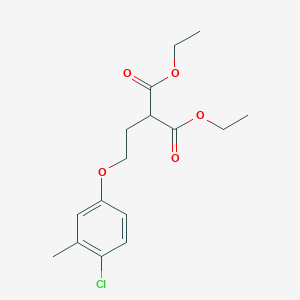 molecular formula C16H21ClO5 B4956928 Diethyl 2-[2-(4-chloro-3-methylphenoxy)ethyl]propanedioate 