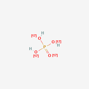 molecular formula H3O4P B049573 Phosphoric acid-17O4 CAS No. 116374-21-1