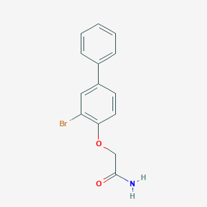 molecular formula C14H12BrNO2 B495740 2-[(3-bromo[1,1'-biphenyl]-4-yl)oxy]acetamide 
