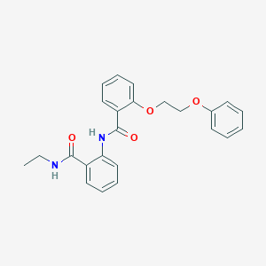 molecular formula C24H24N2O4 B495741 N-ethyl-2-[[2-(2-phenoxyethoxy)benzoyl]amino]benzamide 