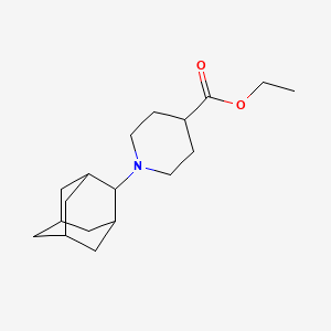 molecular formula C18H29NO2 B4957707 Ethyl 1-(2-adamantyl)piperidine-4-carboxylate 