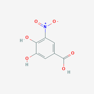 molecular formula C7H5NO6 B049579 3,4-二羟基-5-硝基苯甲酸 CAS No. 84211-30-3