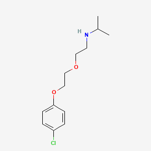 molecular formula C13H20ClNO2 B4958030 N-[2-[2-(4-chlorophenoxy)ethoxy]ethyl]propan-2-amine 