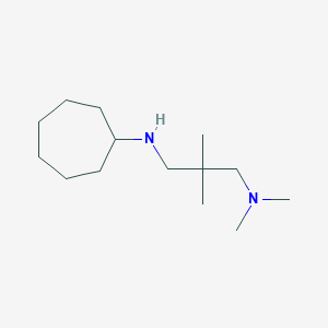 molecular formula C14H30N2 B4958053 N-cycloheptyl-N',N',2,2-tetramethylpropane-1,3-diamine 