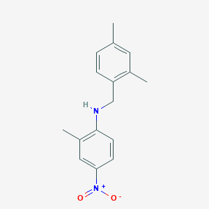 molecular formula C16H18N2O2 B4958238 N-[(2,4-dimethylphenyl)methyl]-2-methyl-4-nitroaniline 