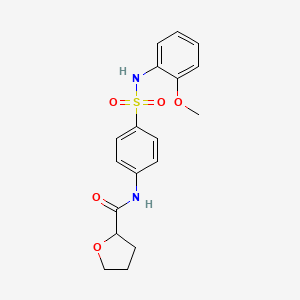 molecular formula C18H20N2O5S B4958261 N-{4-[(2-METHOXYPHENYL)SULFAMOYL]PHENYL}OXOLANE-2-CARBOXAMIDE 