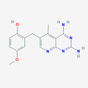molecular formula C16H17N5O2 B049584 2'-Demethylpiritrexim CAS No. 118252-37-2