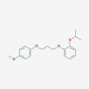 molecular formula C19H24O4 B4958550 1-Methoxy-4-[3-(2-propan-2-yloxyphenoxy)propoxy]benzene 