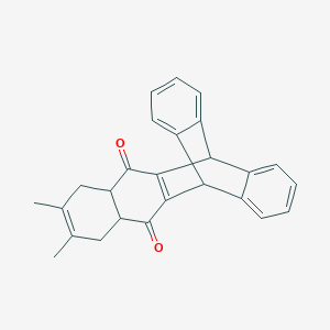molecular formula C26H22O2 B4958634 6,7-Dimethylhexacyclo[10.6.6.0~2,11~.0~4,9~.0~13,18~.0~19,24~]tetracosa-2(11),6,13,15,17,19,21,23-octaene-3,10-dione (non-preferred name) 
