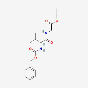 molecular formula C19H28N2O5 B4958733 Tert-butyl 2-[[3-methyl-2-(phenylmethoxycarbonylamino)butanoyl]amino]acetate 