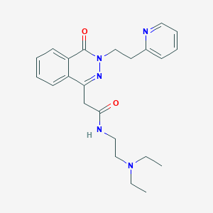 molecular formula C23H29N5O2 B4958841 N-[2-(diethylamino)ethyl]-2-[4-oxo-3-(2-pyridin-2-ylethyl)phthalazin-1-yl]acetamide 