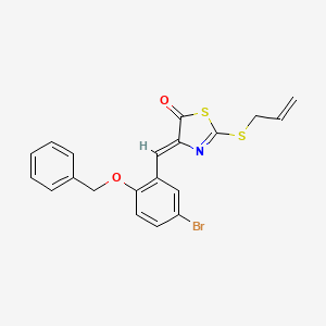 molecular formula C20H16BrNO2S2 B4958853 2-(allylthio)-4-[2-(benzyloxy)-5-bromobenzylidene]-1,3-thiazol-5(4H)-one 