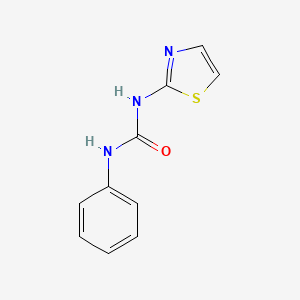 molecular formula C10H9N3OS B4958872 Urea, n-phenyl-n'-2-thiazolyl- CAS No. 14954-35-9