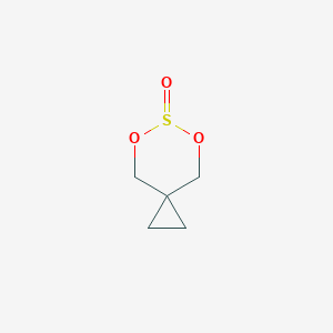 molecular formula C5H8O3S B049589 5,7-Dioxa-6-thiaspiro[2.5]octane 6-oxide CAS No. 89729-09-9