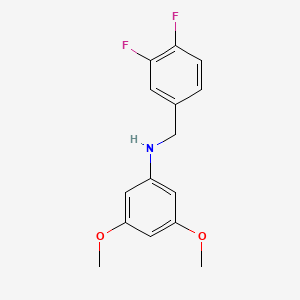molecular formula C15H15F2NO2 B4959248 N-[(3,4-difluorophenyl)methyl]-3,5-dimethoxyaniline 