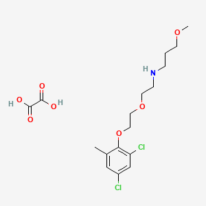 molecular formula C17H25Cl2NO7 B4959416 N-[2-[2-(2,4-dichloro-6-methylphenoxy)ethoxy]ethyl]-3-methoxypropan-1-amine;oxalic acid 