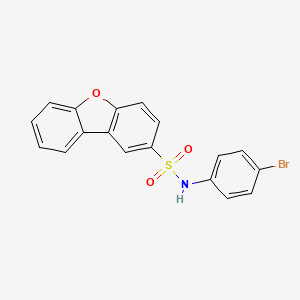 molecular formula C18H12BrNO3S B4959569 N-(4-bromophenyl)dibenzofuran-2-sulfonamide 