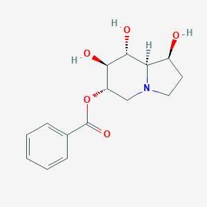 Benzoic acid, (1S,6S,7S,8R,8aR)-octahydro-1,7,8-trihydroxy-6-indolizinyl ester