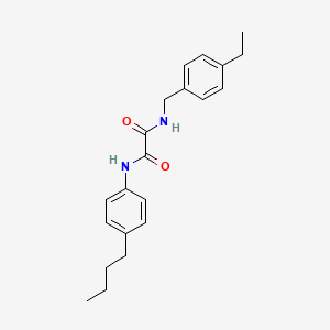 molecular formula C21H26N2O2 B4959910 N'-(4-butylphenyl)-N-[(4-ethylphenyl)methyl]oxamide 