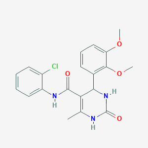 molecular formula C20H20ClN3O4 B4960149 N-(2-chlorophenyl)-4-(2,3-dimethoxyphenyl)-6-methyl-2-oxo-1,2,3,4-tetrahydropyrimidine-5-carboxamide CAS No. 5873-36-9
