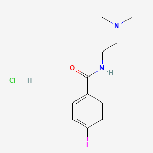 molecular formula C11H16ClIN2O B4960153 N-[2-(dimethylamino)ethyl]-4-iodobenzamide;hydrochloride 