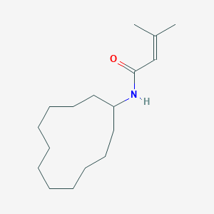 molecular formula C17H31NO B4960245 N-cyclododecyl-3-methylbut-2-enamide 