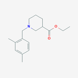 molecular formula C17H25NO2 B4960308 Ethyl 1-[(2,4-dimethylphenyl)methyl]piperidine-3-carboxylate 